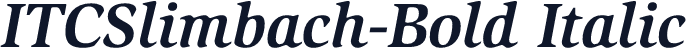 ITCSlimbach-Bold Italic
