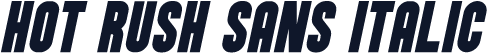 Hot Rush Sans Italic