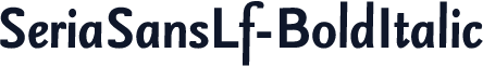 SeriaSansLf-BoldItalic