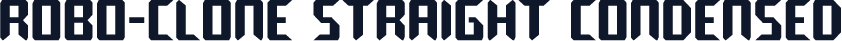 Robo-Clone Straight Condensed