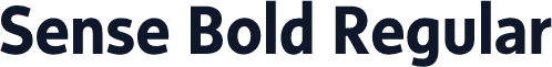 Sense Bold Regular