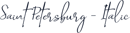 Saint Petersburg - Italic