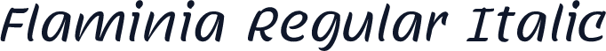 Flaminia Regular Italic
