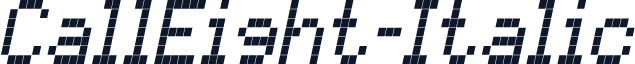 CallEight-Italic
