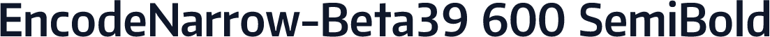 EncodeNarrow-Beta39 600 SemiBold
