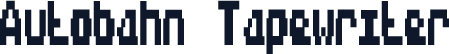 Autobahn Tapewriter