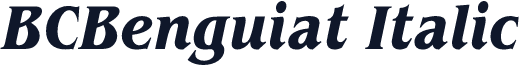 BCBenguiat Italic