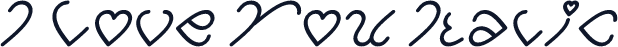 I Love You Italic