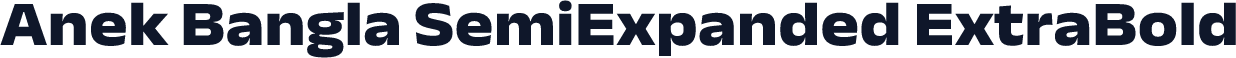 Anek Bangla SemiExpanded ExtraBold
