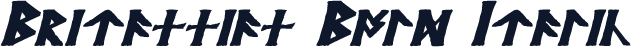 Britannian Bold Italic