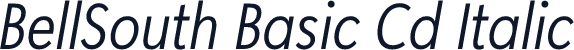 BellSouth Basic Cd Italic