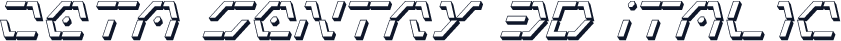 Zeta Sentry 3D Italic