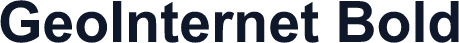 GeoInternet Bold