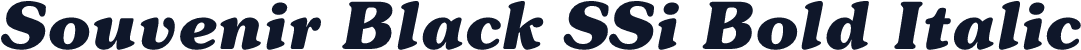 Souvenir Black SSi Bold Italic
