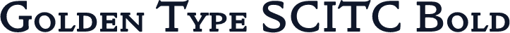 Golden Type SCITC Bold