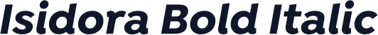 Isidora Bold Italic