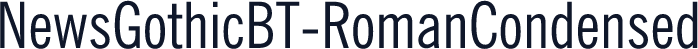 NewsGothicBT-RomanCondensed