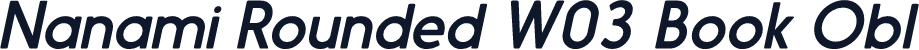 Nanami Rounded W03 Book Obl