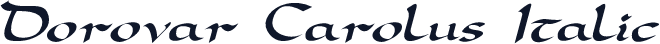 Dorovar Carolus Italic