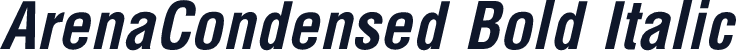 ArenaCondensed Bold Italic