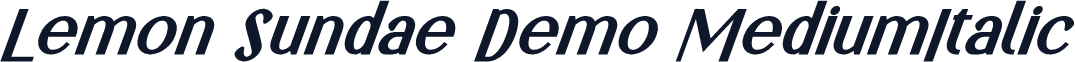 Lemon Sundae Demo MediumItalic