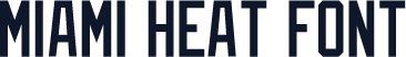 Miami Heat font