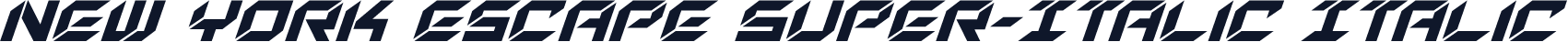 New York Escape Super-Italic Italic