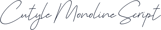 Cutyle Monoline Script
