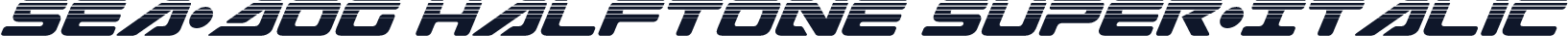 Sea-Dog Halftone Super-Italic