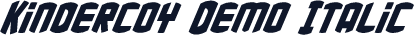 Kindercoy Demo Italic