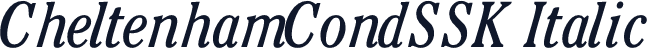 CheltenhamCondSSK Italic