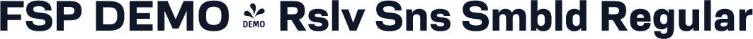 FSP DEMO - Rslv Sns Smbld Regular