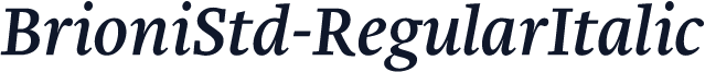 BrioniStd-RegularItalic