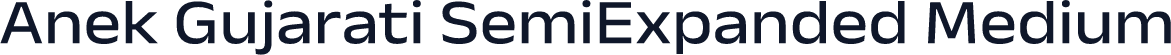Anek Gujarati SemiExpanded Medium