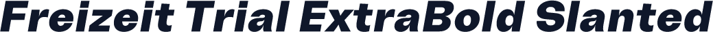 Freizeit Trial ExtraBold Slanted