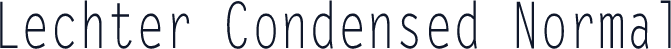 Lechter Condensed Normal