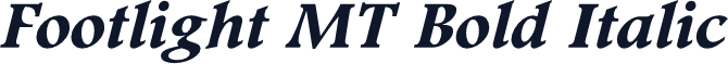 Footlight MT Bold Italic