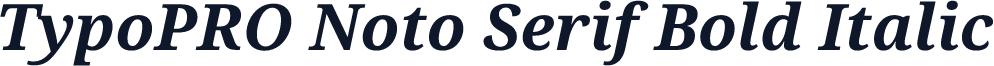 TypoPRO Noto Serif Bold Italic