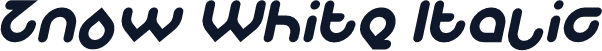 Znow White Italic