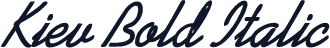 Kiev Bold Italic
