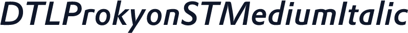 DTLProkyonSTMediumItalic
