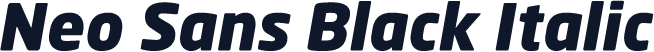 Neo Sans Black Italic