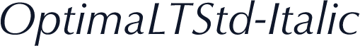 OptimaLTStd-Italic