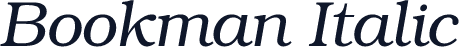 Bookman Italic