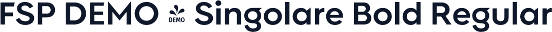 FSP DEMO - Singolare Bold Regular
