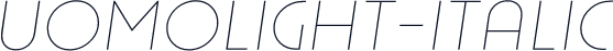 ☞UomoLight-Italic