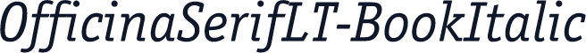 OfficinaSerifLT-BookItalic