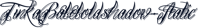 TinkaBabeboldshadow-Italic