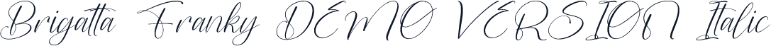 Brigatta Franky DEMO VERSION Italic