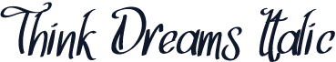 Think Dreams Italic
